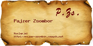 Pajzer Zsombor névjegykártya
